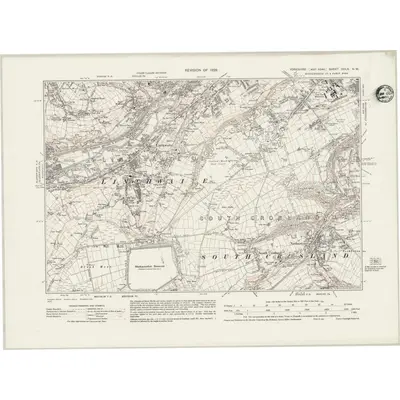 1929 Map of Yorkshire CCLX.NW