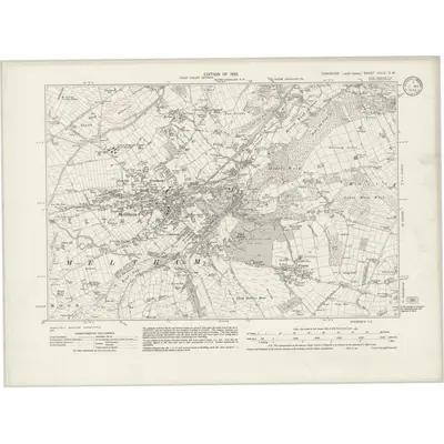 1929 Map of Yorkshire CCLX.SW, 1933 Print