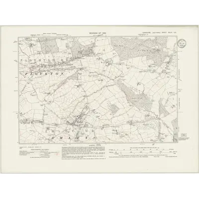 1930 Map of Yorkshire CCLXI.NE