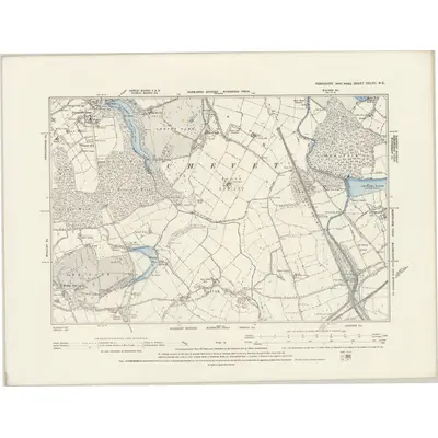 1891 Map of Yorkshire CCLXII.NE, 1894 Print