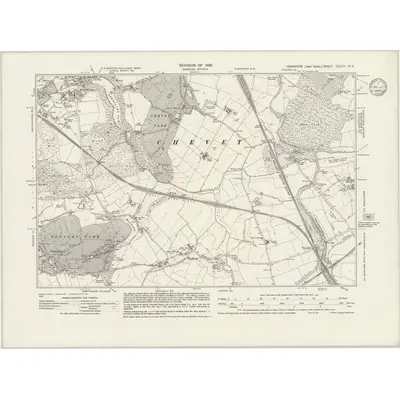1930 Map of Yorkshire CCLXII.NE, 1934 Print