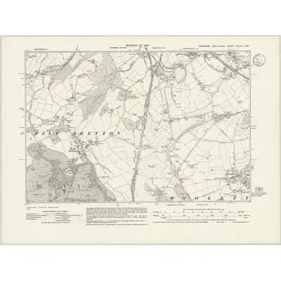1930 Map of Yorkshire CCLXII.NW