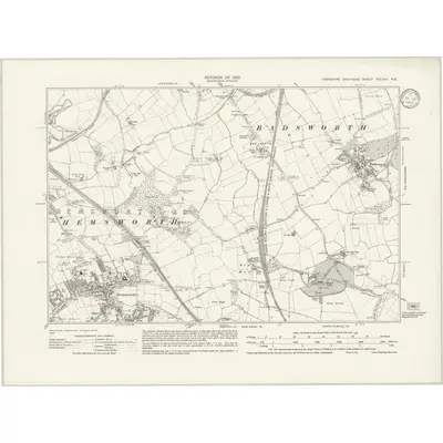 1930 Map of Yorkshire CCLXIII.NE