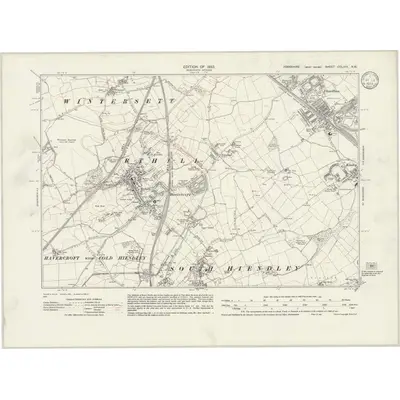1930 Map of Yorkshire CCLXIII.NW, 1934 Print