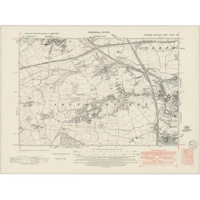 1948 Map of Yorkshire CCLXIII.SE, 1949 Print