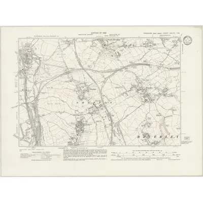 1929 Map of Yorkshire CCLXIII.SW, 1933 Print