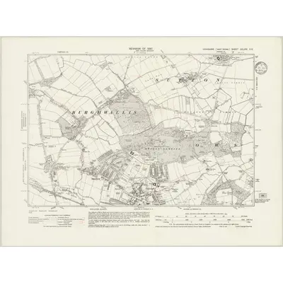 1930 Map of Yorkshire CCLXIV.SE