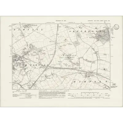 1930 Map of Yorkshire CCLXIV.SW