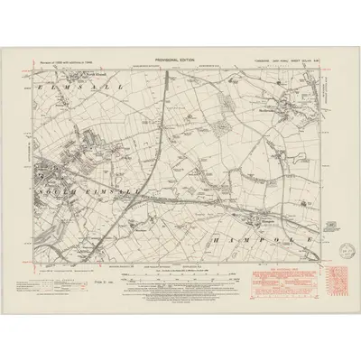 1948 Map of Yorkshire CCLXIV.SW, 1950 Print