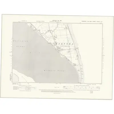 1906 Map of Yorkshire CCLXIX.NE, 1910 Print