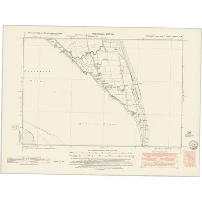 1946 Map of Yorkshire CCLXIX.NE, 1951 Print