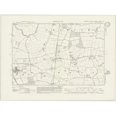 1930 Map of Yorkshire CCLXV.NW