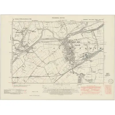 1948 Map of Yorkshire CCLXV.SE, 1950 Print