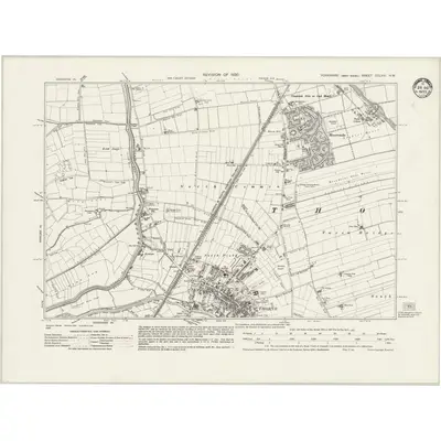 1930 Map of Yorkshire CCLXVI.NW