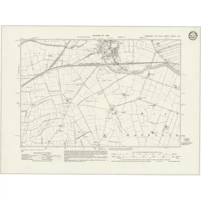 1930 Map of Yorkshire CCLXVI.SW