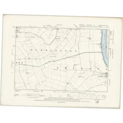 1890 Map of Yorkshire CCLXVII.NE, 1895 Print