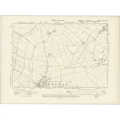 1904 Map of Yorkshire CCLXVII.NW, 1908 Print