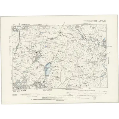 1891 Map of Yorkshire CCLXX.NE, 1895 Print