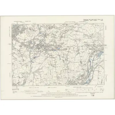 1889 Map of Yorkshire CCLXX.SE, 1895 Print