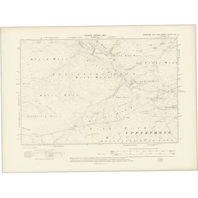 1889 Map of Yorkshire CCLXXI.NE, 1907 Print