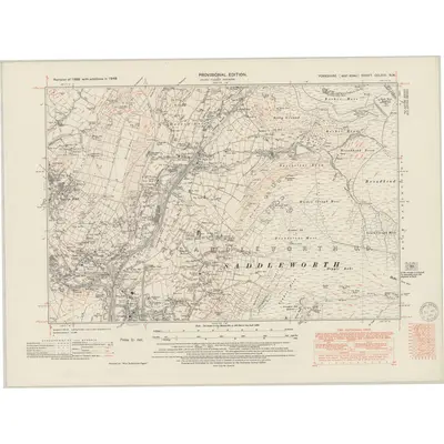 1948 Map of Yorkshire CCLXXI.NW, 1949 Print