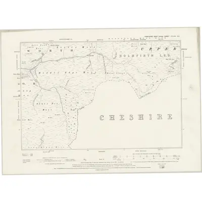 1889 Map of Yorkshire CCLXXI.SE, 1895 Print