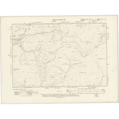 1889 Map of Yorkshire CCLXXI.SE, 1907 Print