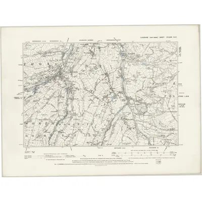 1887 Map of Yorkshire CCLXXII.NE, 1894 Print
