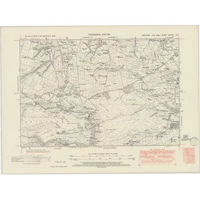 1948 Map of Yorkshire CCLXXII.SE, 1949 Print