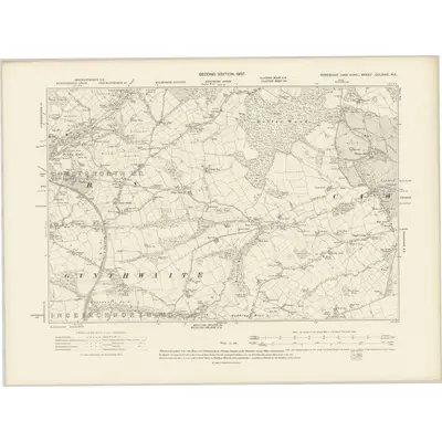 1903 Map of Yorkshire CCLXXIII.NE, 1907 Print