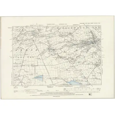 1891 Map of Yorkshire CCLXXIII.NW, 1894 Print