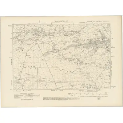 1903 Map of Yorkshire CCLXXIII.NW, 1907 Print