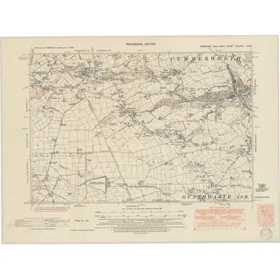 1948 Map of Yorkshire CCLXXIII.NW, 1950 Print