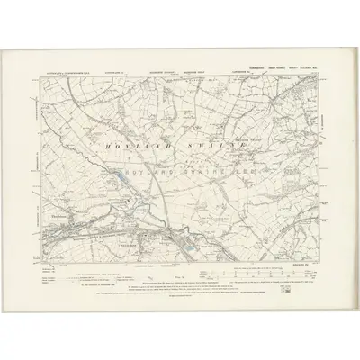 1891 Map of Yorkshire CCLXXIII.SE, 1894 Print
