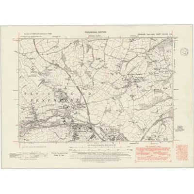 1938 Map of Yorkshire CCLXXIII.SE, 1948 Print