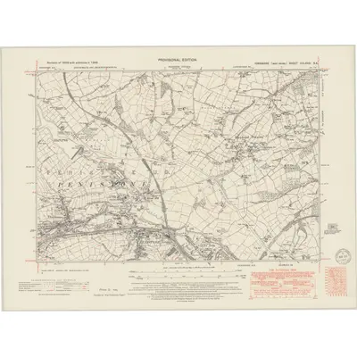 1948 Map of Yorkshire CCLXXIII.SE, 1949 Print