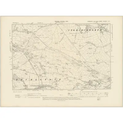 1903 Map of Yorkshire CCLXXIII.SW, 1906 Print