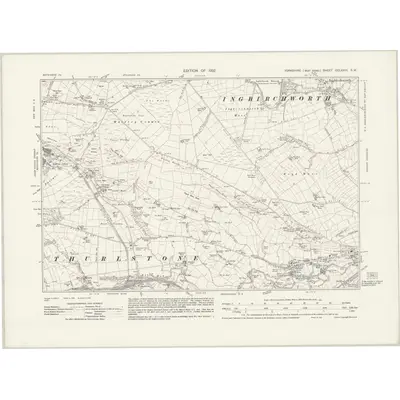 1929 Map of Yorkshire CCLXXIII.SW, 1932 Print