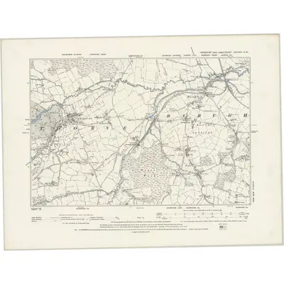 1891 Map of Yorkshire CCLXXIV.NW, 1894 Print