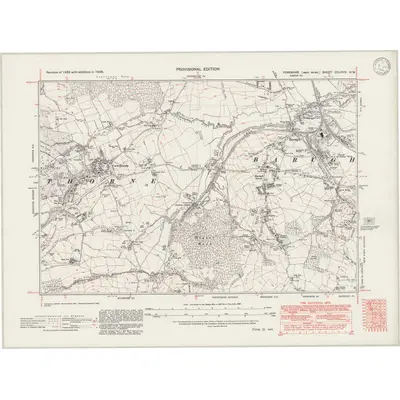 1938 Map of Yorkshire CCLXXIV.NW, 1946 Print