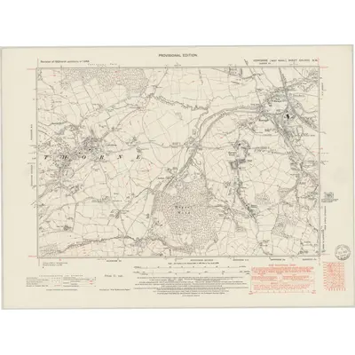 1948 Map of Yorkshire CCLXXIV.NW, 1949 Print