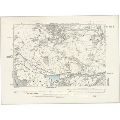 1888 Map of Yorkshire CCLXXIV.SE, 1894 Print