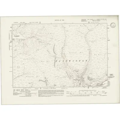 1929 Map of Yorkshire CCLXXIX.NE, 1933 Print