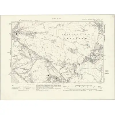 1929 Map of Yorkshire CCLXXV.SW, 1931 Print