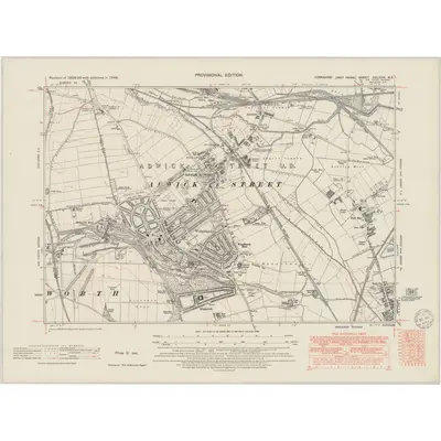 1948 Map of Yorkshire CCLXXVI.NE, 1949 Print