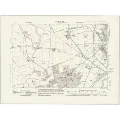 1928 Map of Yorkshire CCLXXVI.SE, 1931 Print