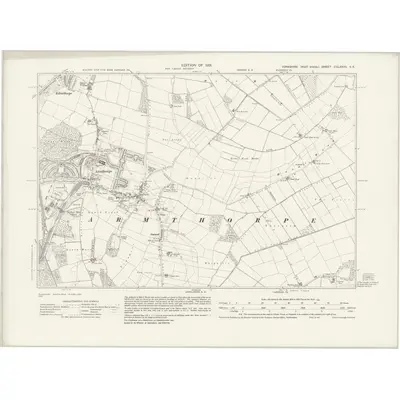 1928 Map of Yorkshire CCLXXVII.SE, 1931 Print