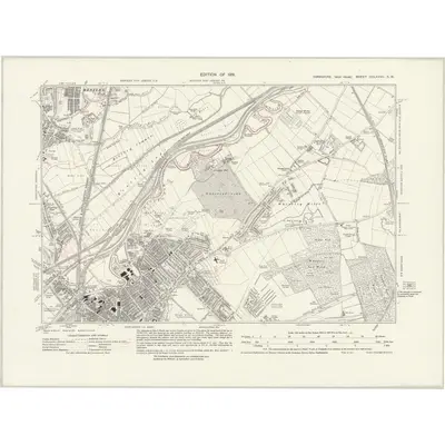 1929 Map of Yorkshire CCLXXVII.SW, 1931 Print