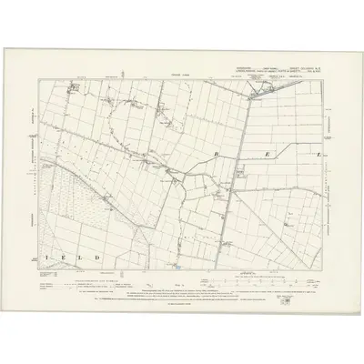 1891 Map of Yorkshire CCLXXVIII.NE, 1894 Print