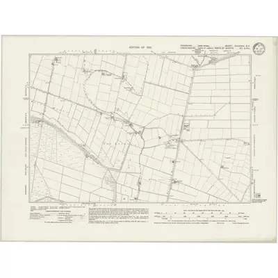 1928 Map of Yorkshire CCLXXVIII.NE, 1932 Print